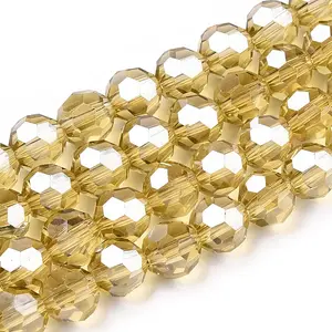 Electroplate Glass Bead Strands