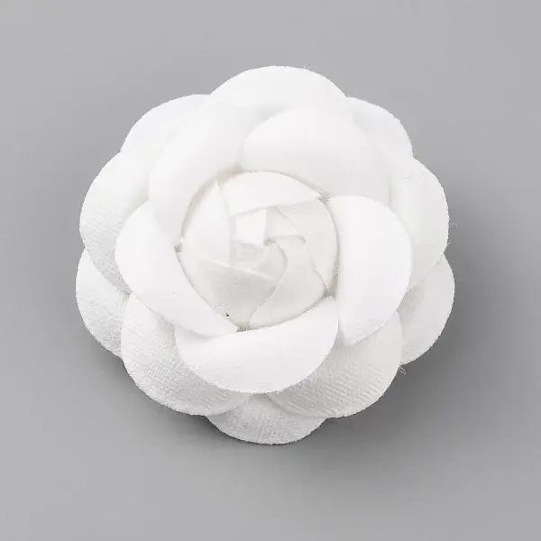 Camellia Shaped Velet Lapel Pin