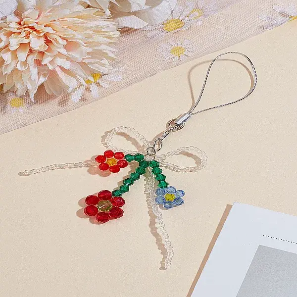 1Pc Plastic Beads Mobile Straps