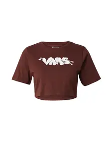 VANS Tričko  čokoládová / biela