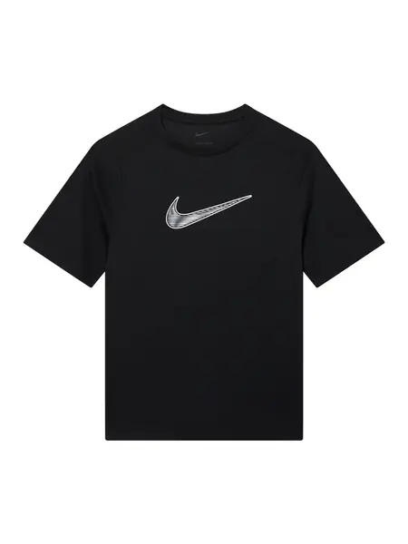 NIKE Funkčné tričko  čierna / biela