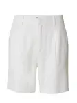 DAN FOX APPAREL Plisované nohavice 'Alan'  biela
