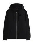 Tommy Jeans Tepláková bunda 'Back Logo Zip-thru'  červená / čierna / biela