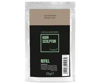 Náplň do pudru pro zakrytí řídnoucích vlasů Sibel Hair Building Fibers - světle hnědá, 25 g (8903104) + dárek zdarma