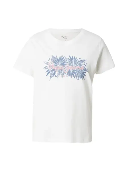 Pepe Jeans Tričko 'CRISTINA'  modrosivá / ružová / biela