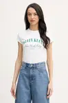 Calvin Klein Jeans tričko dámské bavlněné s elastanem