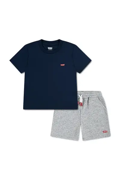 Levi's dětský set s bavlnou BATWING TEE & KNIT SHORT S