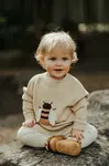 Donsje Dětský bavlněný svetr Donsje Valenthe Sweater Bee