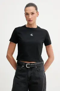 Calvin Klein Jeans basic Tričko bavlněné s elastanem