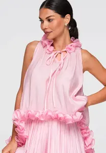 Asymetrická halenka s volány