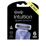 Wilkinson Sword Náhradní hlavice Intuition Quattro Sensitive 6 ks
