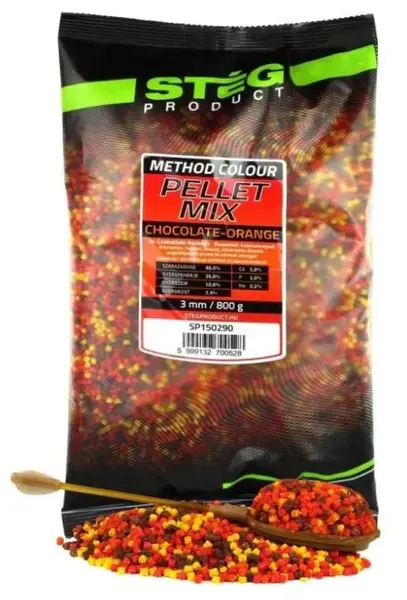 Stég pelety pellet mix 800 g 3 mm - chocolate orange