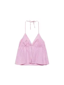 Pull&Bear Top  svetlofialová / ružová
