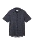 TOM TAILOR DENIM Košeľa  námornícka modrá / biela