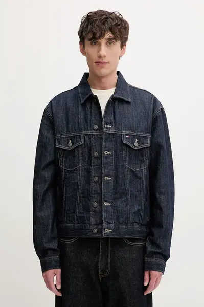 Tommy Jeans košilová bunda pánská džínová