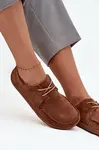 Dámské barefoot mokasíny z přírodního semiše