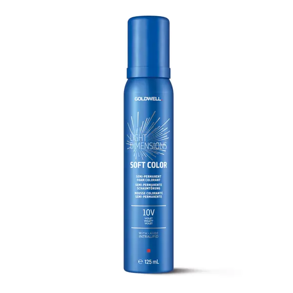 Pěnový přeliv na vlasy Goldwell Light Dimensions Soft Color 125 ml - 10V pastelově fialová blond (213243) + dárek zdarma