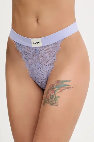 HUGO nohavičky dámske čipkované BRIEF RL LACE