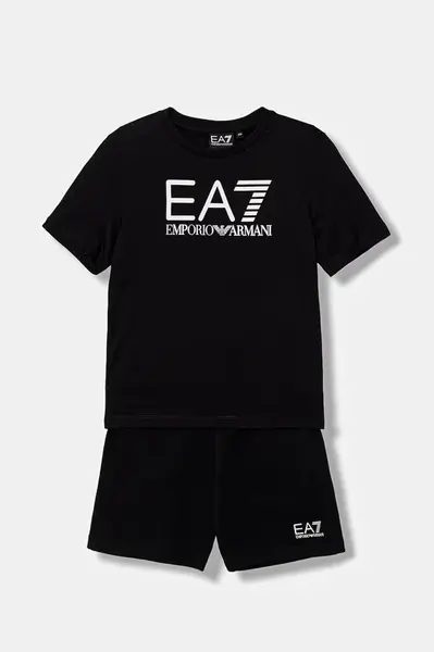 Dětská bavlněná souprava EA7 Emporio Armani
