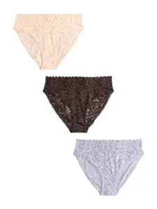 Next Nohavičky  piesková / modrosivá / tmavohnedá