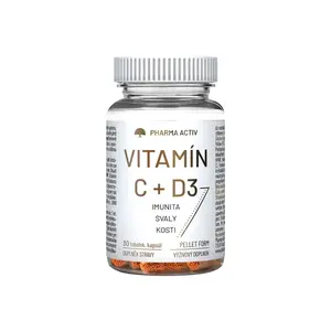 Pharma Activ Vitamín C + D3 30 tobolek