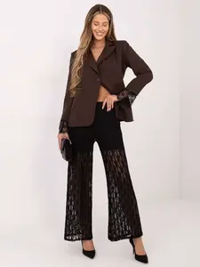 Čierne vzorované nohavice