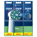 ORAL-B Pro Cross Action Kartáčkové hlavy 6 ks