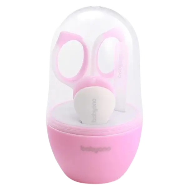 BABYONO Set manikúra pro děti růžová