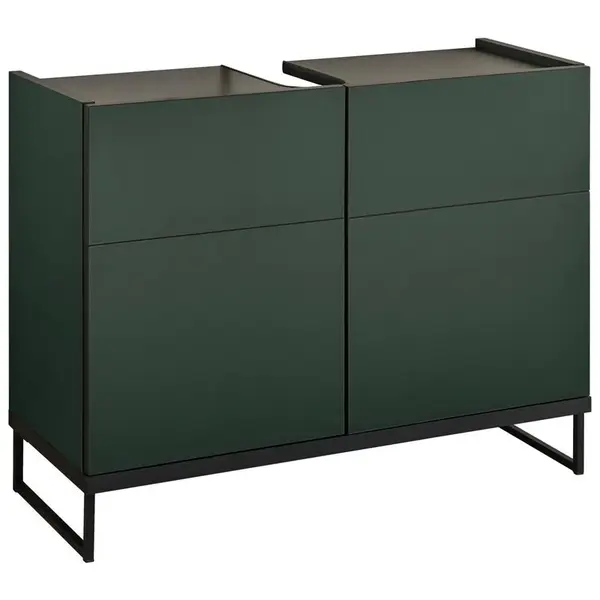 MID.YOU SKŘÍŇKA POD UMYVADLO, zelená, černá, zelená, černá, 80/59,4/31 cm