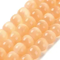 Natural Selenite Beads Strands