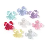 Pearlized Opaque Acrylic Flower Bead Caps