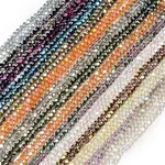 Electroplate Transparent Glass Beads Strands