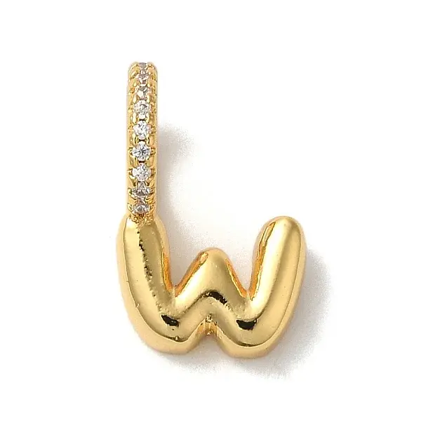 Brass Micro Pave Cubic Zirconia Pendants