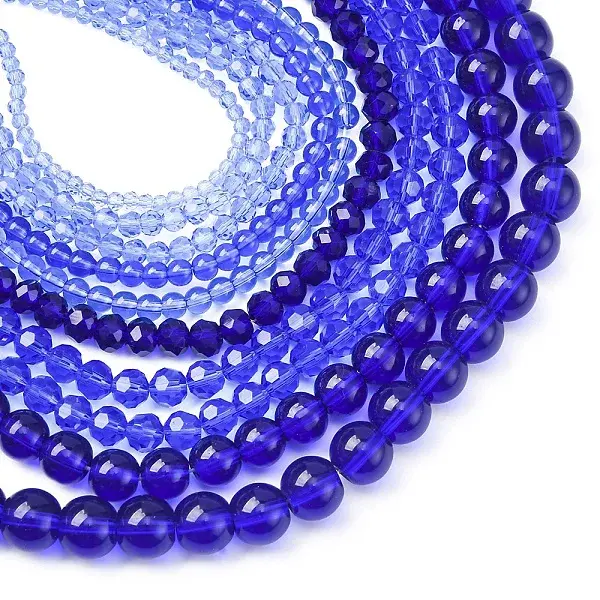 Electroplate Glass Beads Strands