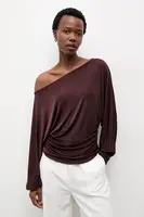 Halenka Answear.LAB dámská, hnědá barva, hladká