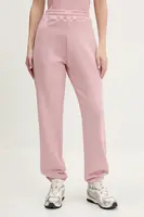 Bavlněné tepláky Hugo Blue Naleisy_B dámské, růžová barva, 50553979