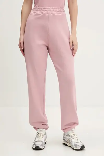 Bavlněné tepláky Hugo Blue Naleisy_B dámské, růžová barva, 50553979