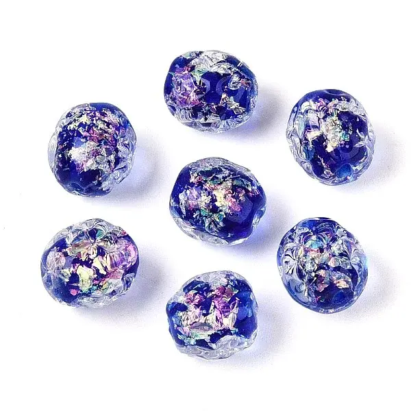 Handmade Foil Glass Beads Strands