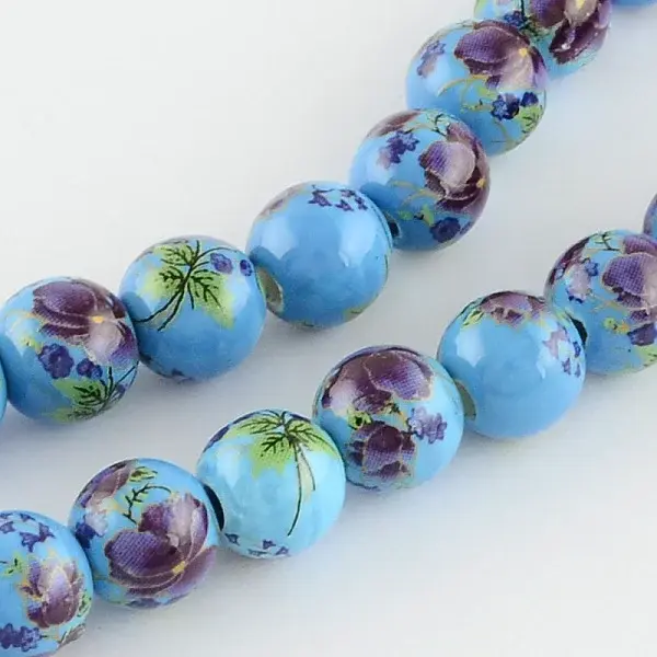 Printed Handmade Porcelain Beads