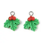 Christmas Theme Opaque Resin Pendants