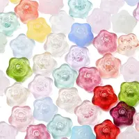 Baking Paint Transparent Glass Beads