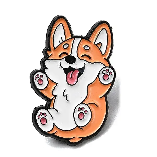 Corgi Enamel Pins