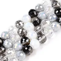 Electroplate Glass Bead Strands