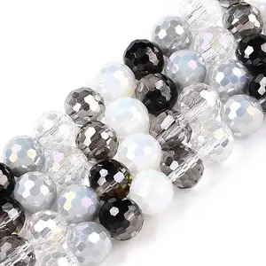 Electroplate Glass Bead Strands