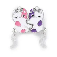 Alloy Enamel Split Pendants