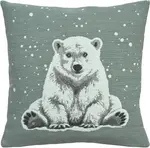 Povlak na polštář Arktos, čtverec 45x45 cm, blue fox - Sander