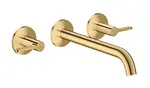 Axor One - Vanová baterie pod omítku, 3-otvorová instalace, leštěný vzhled zlata 48431990