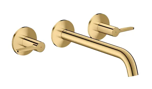 Axor One - Vanová baterie pod omítku, 3-otvorová instalace, leštěný vzhled zlata 48431990