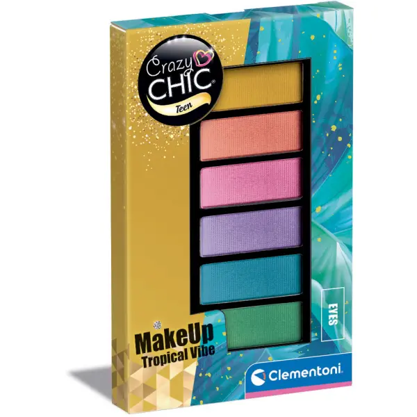 Clementoni - CRAZY CHIC Oční stíny TROPICAL