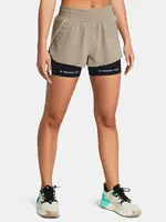 Svetlo hnedé dámske športové kraťasy Under Armour Pjt Rck Flex Short